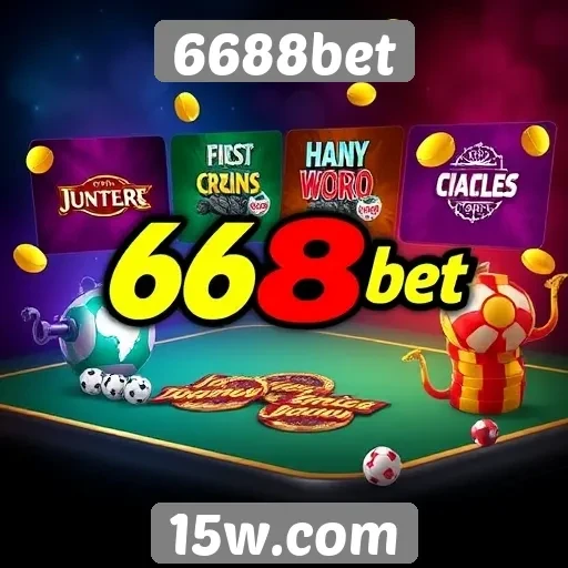 Variedade de jogos disponíveis no 6688bet